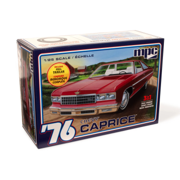 KIT PARA MONTAR MPC CHEVY CAPRICE 1976 COM TRAILER 1/25 MPC 963